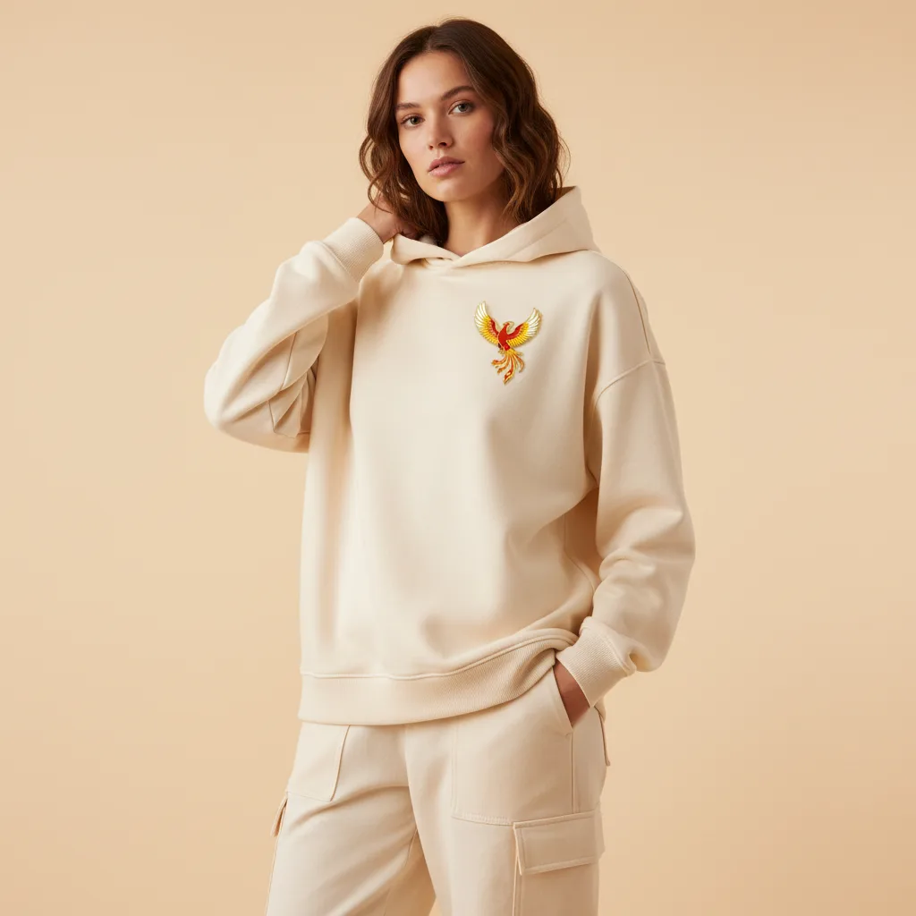 Phoenix Enamel Pin on model