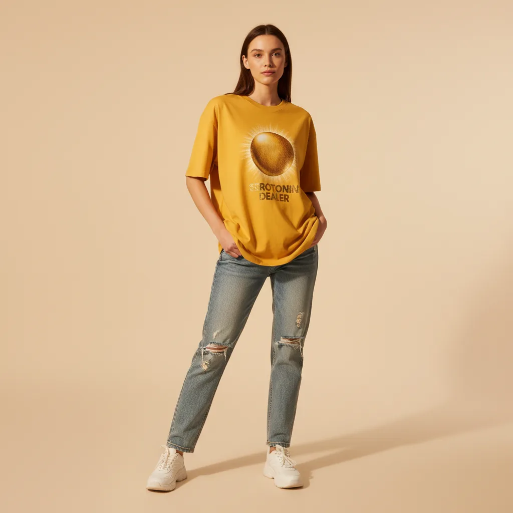 Serotonin Dealer Tee on model