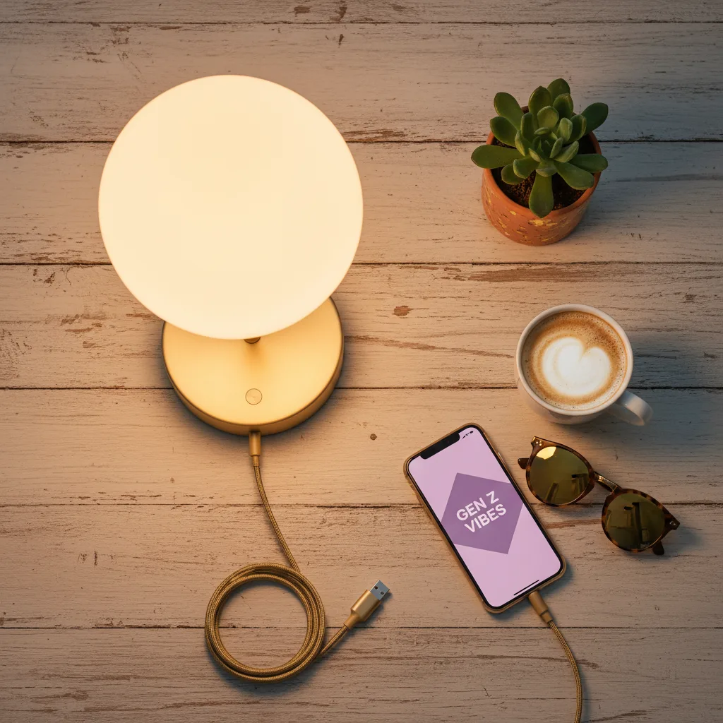 Serotonin Desk Light flat lay