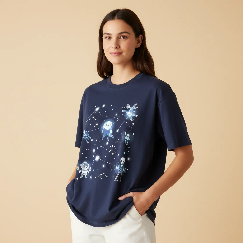 Space Squad Tee on model