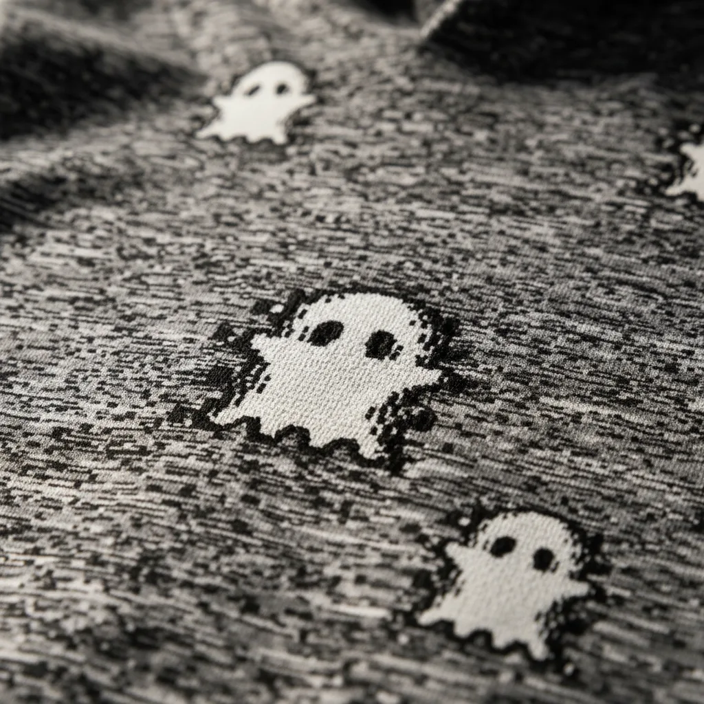 Static Noise Hoodie detail close-up