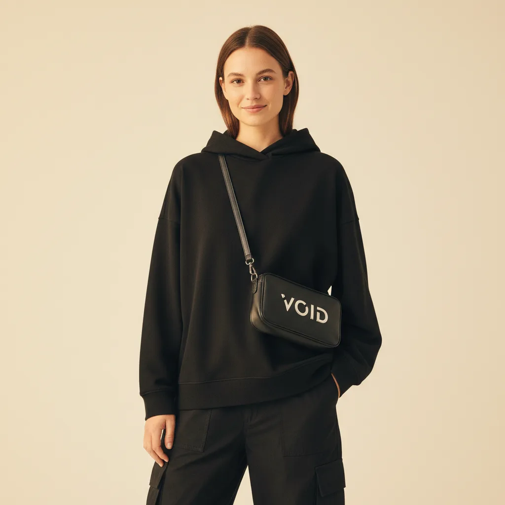 Void Crossbody Bag on model