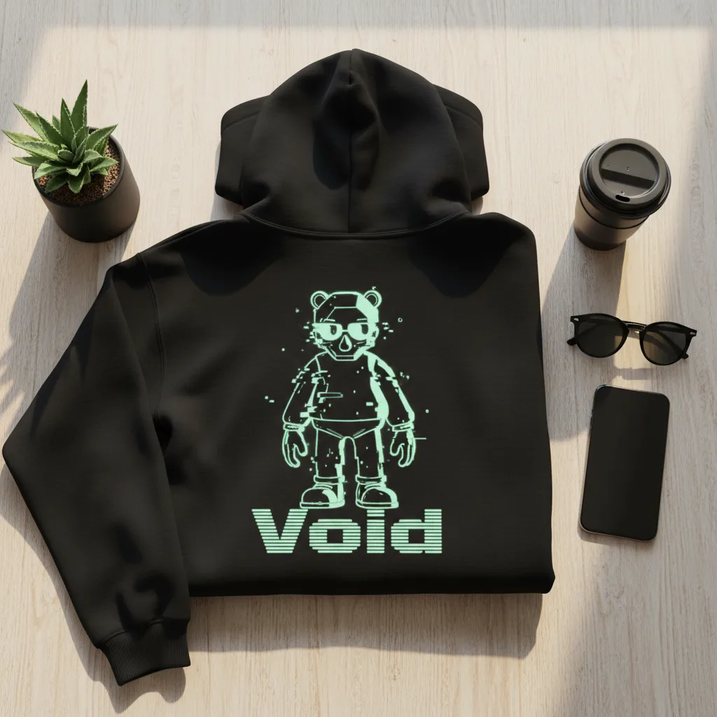 Void Hoodie flat lay