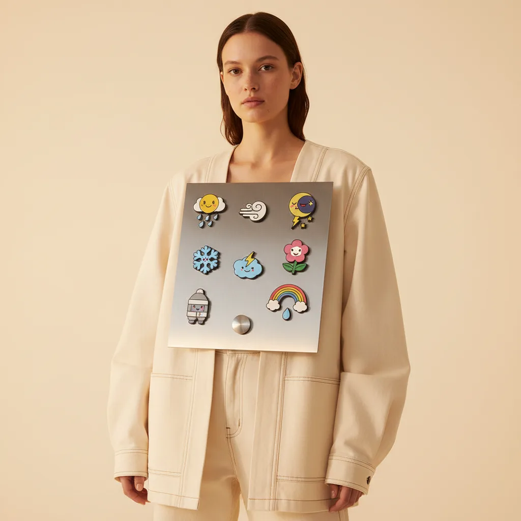 Weather Mood Board on model