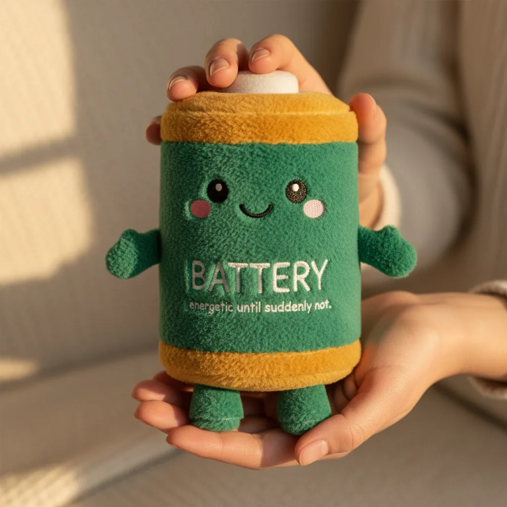 Battery in hand