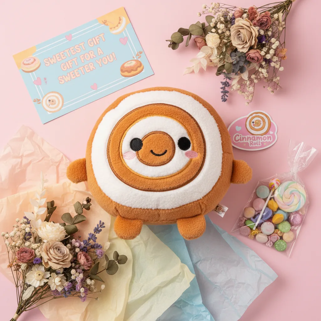 Cinnamon Roll flatlay