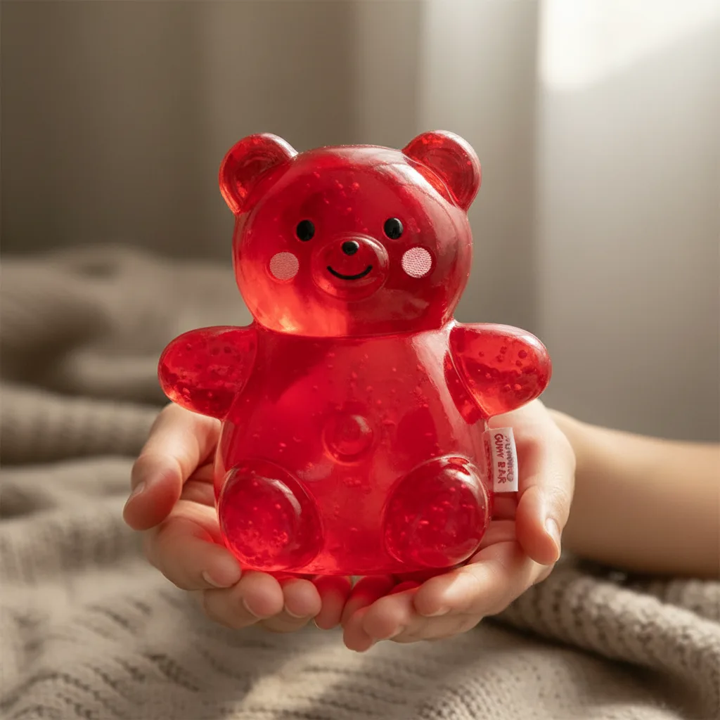 Gummy Bear in hand