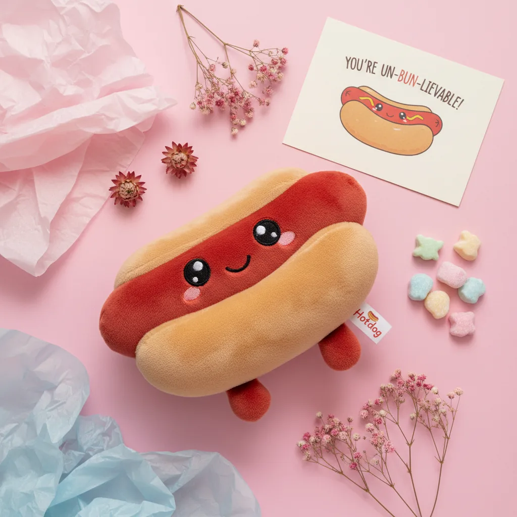 Hotdog flatlay