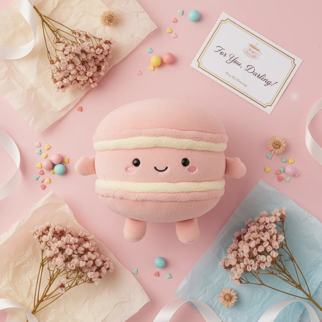 Macaron flatlay