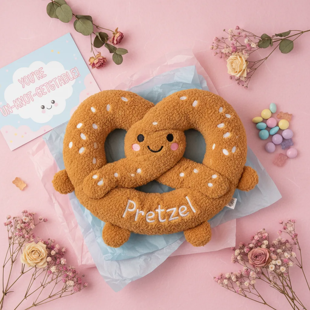 Pretzel flatlay