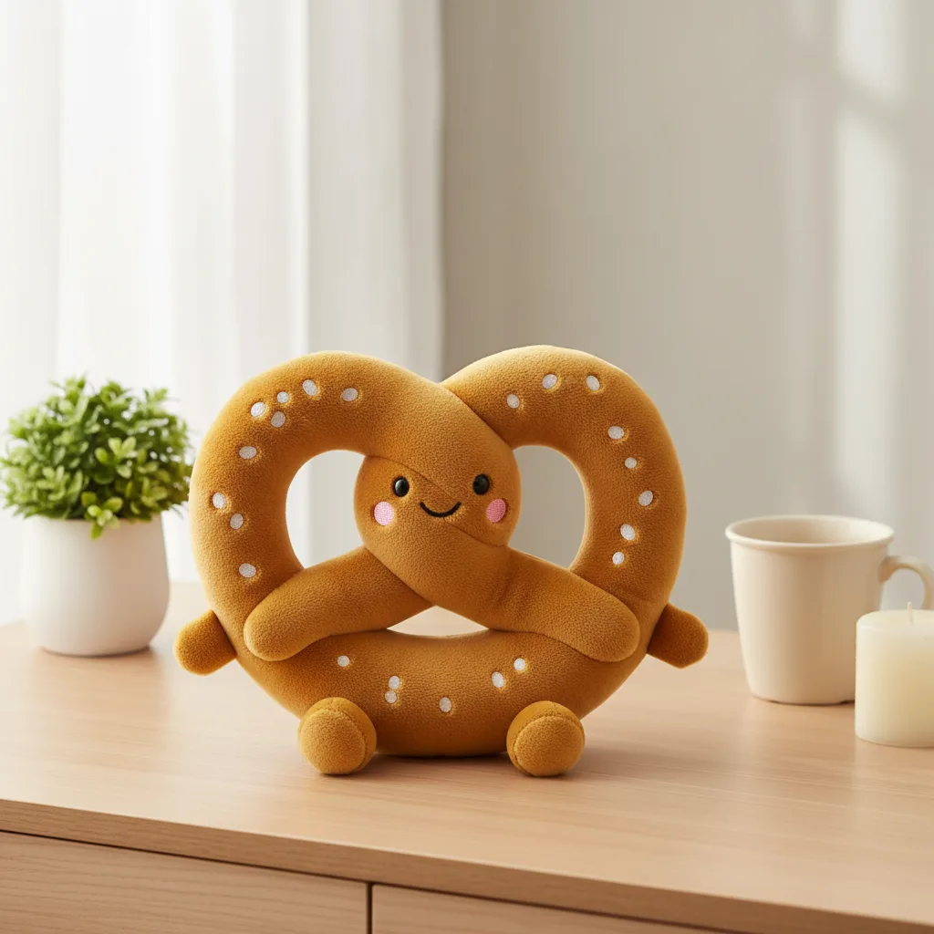 Pretzel on desk