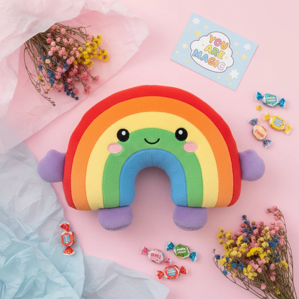 Rainbow flatlay