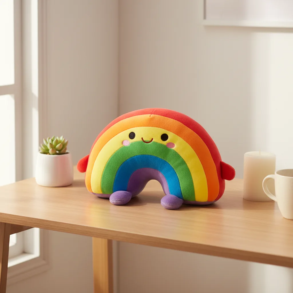Rainbow on desk