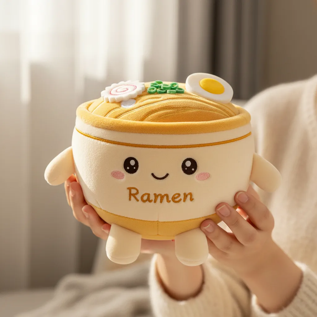 Ramen in hand
