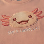 Axolotl Smile Tee - axolotl smile tee detail