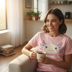 Axolotl Smile Tee - axolotl smile tee lifestyle