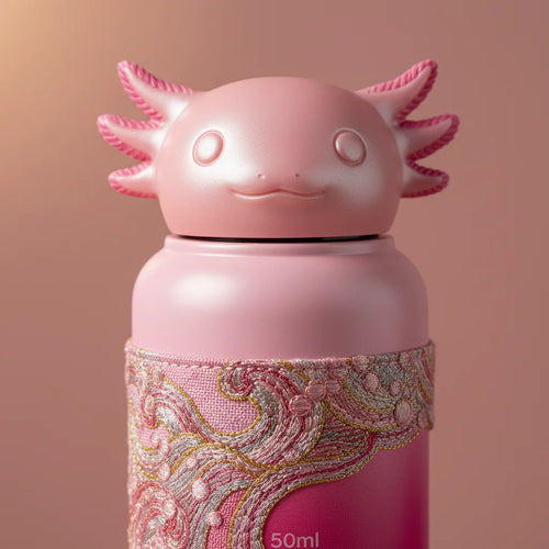 Axolotl Water Bottle - axolotl water bottle detail