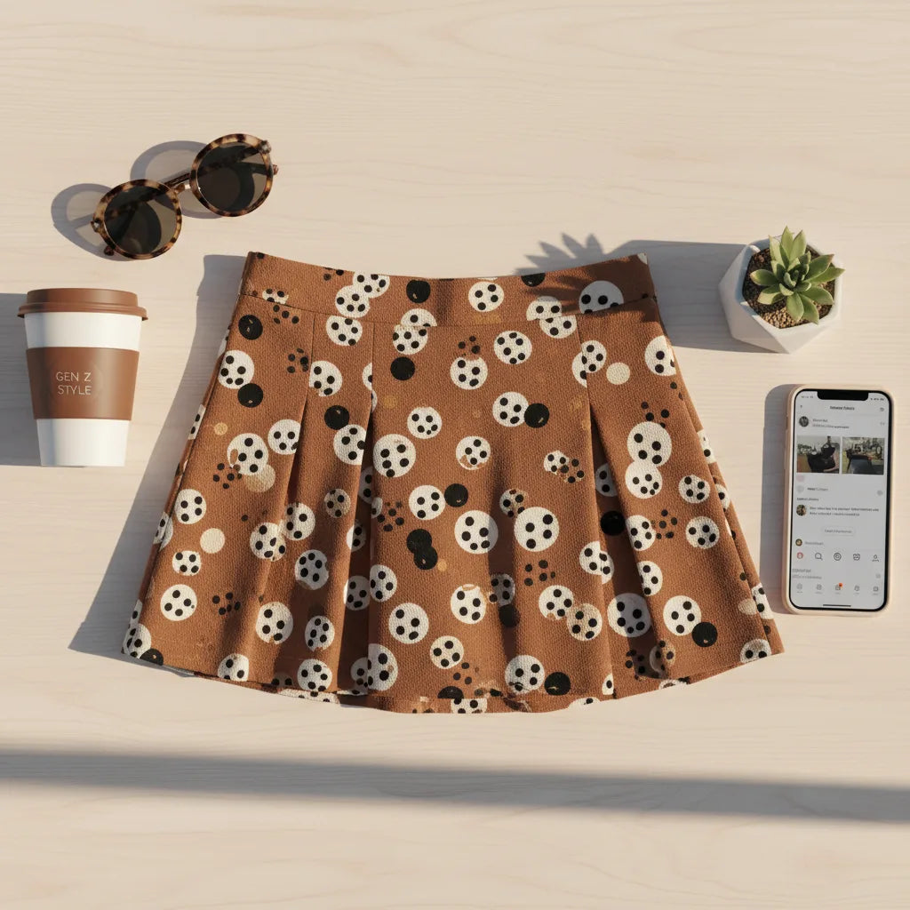 Boba Float Skirt - boba float skirt flatlay