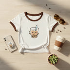 Boba Ringer Tee - boba ringer tee flatlay