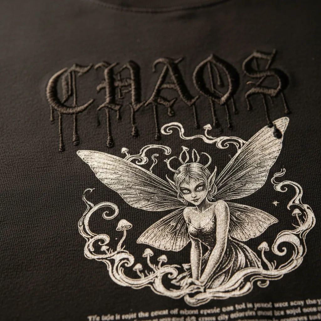 Chaos Fairy Tee - chaos fairy tee detail