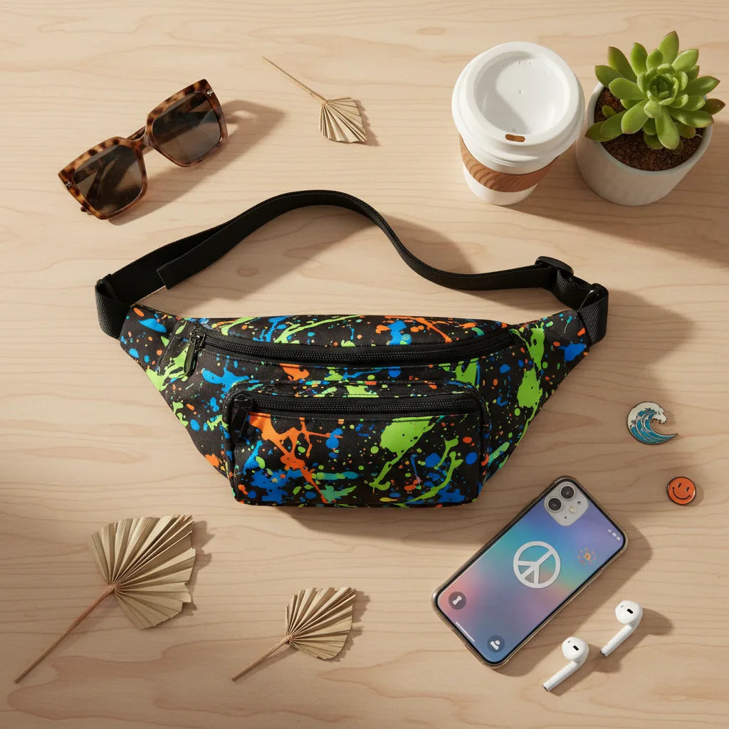 Chaos Fanny Pack - chaos fanny pack flatlay