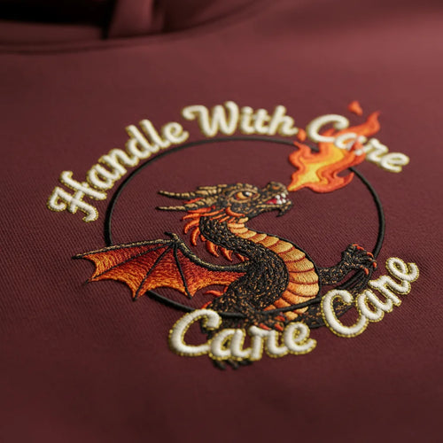 Dragon Fire Hoodie - dragon fire hoodie detail