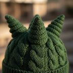 Dragon Horns Beanie - dragon horns beanie detail