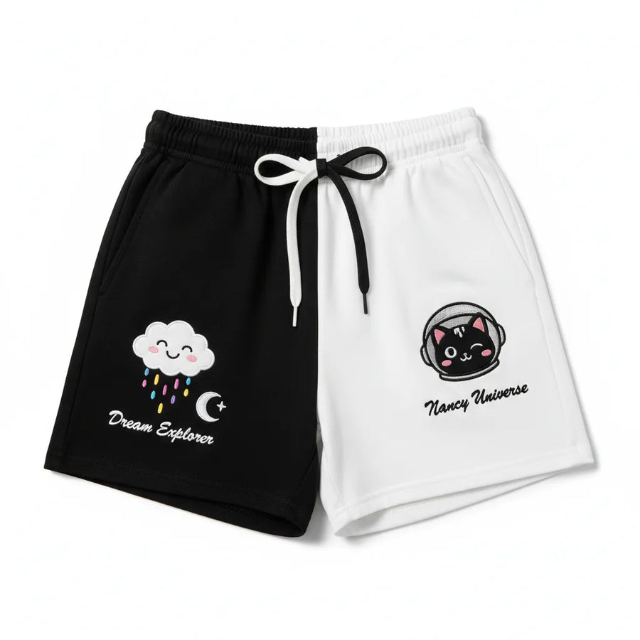 Eclipse Split Shorts - Nancy Universe