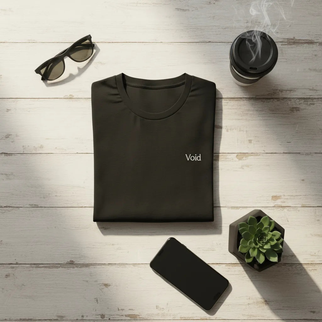 Void Tee - void tee flatlay