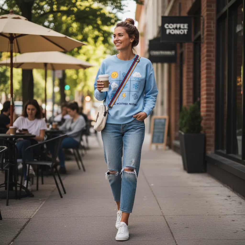 Weather Report Crewneck - weather report crewneck lifestyle street